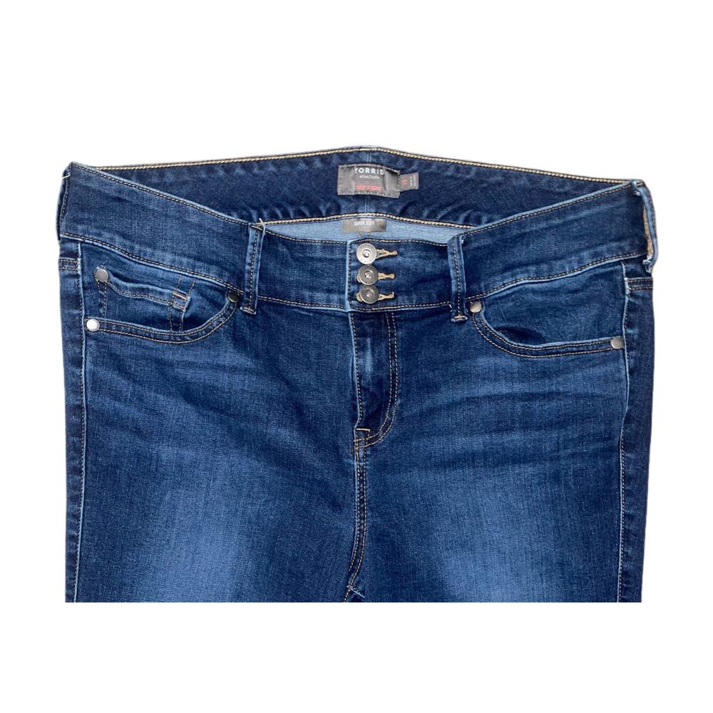 Torrid Women's Crop Jegging Skinny  High-Rise Jeans Size 18 - Picture 2 of 8